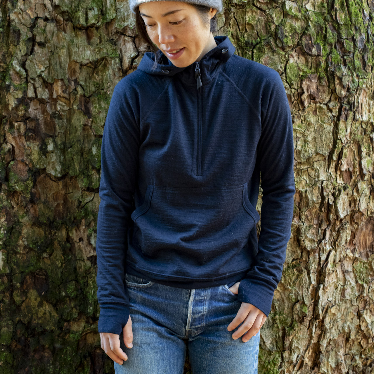 ふるさと割 山と道 100% Merino Light Henley Friar Brown i9tmg.com.br