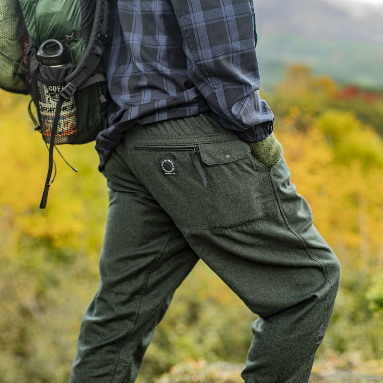 山と道 DW 5-Pocket Pants olive Lサイズ-