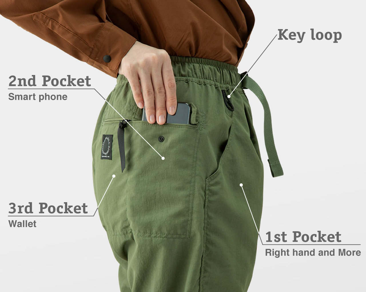 One Tuck 5-Pocket Pants | 山と道 U.L. HIKE  BACKPACKING