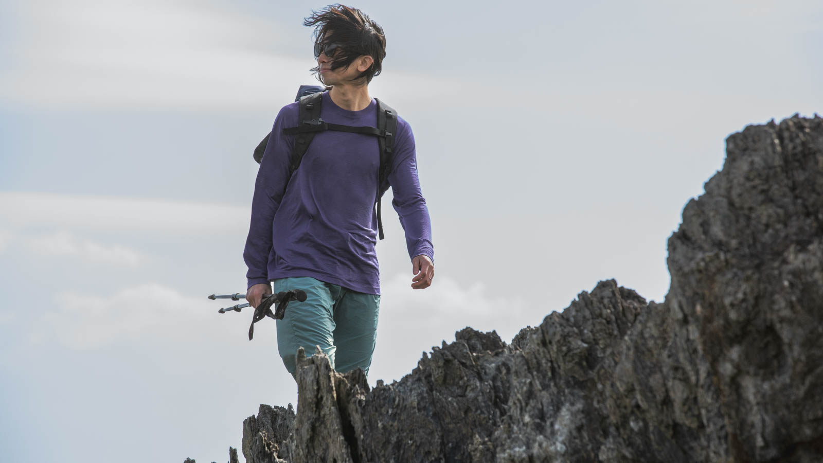 100% Merino Light Long Sleeve | 山と道 U.L. HIKE & BACKPACKING