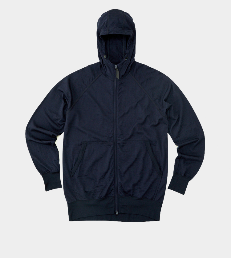 100% Merino Zip Hoody | 山と道 U.L. HIKE & BACKPACKING