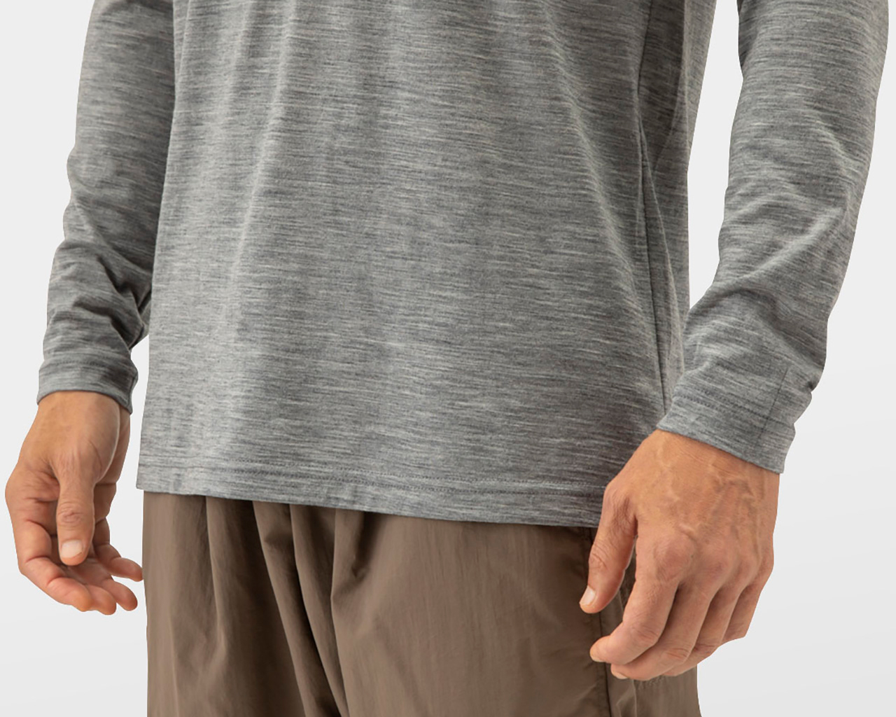 100% Merino LightLong Sleeve Zip | Yamatomichi U.L. HIKE & BACKPACKING