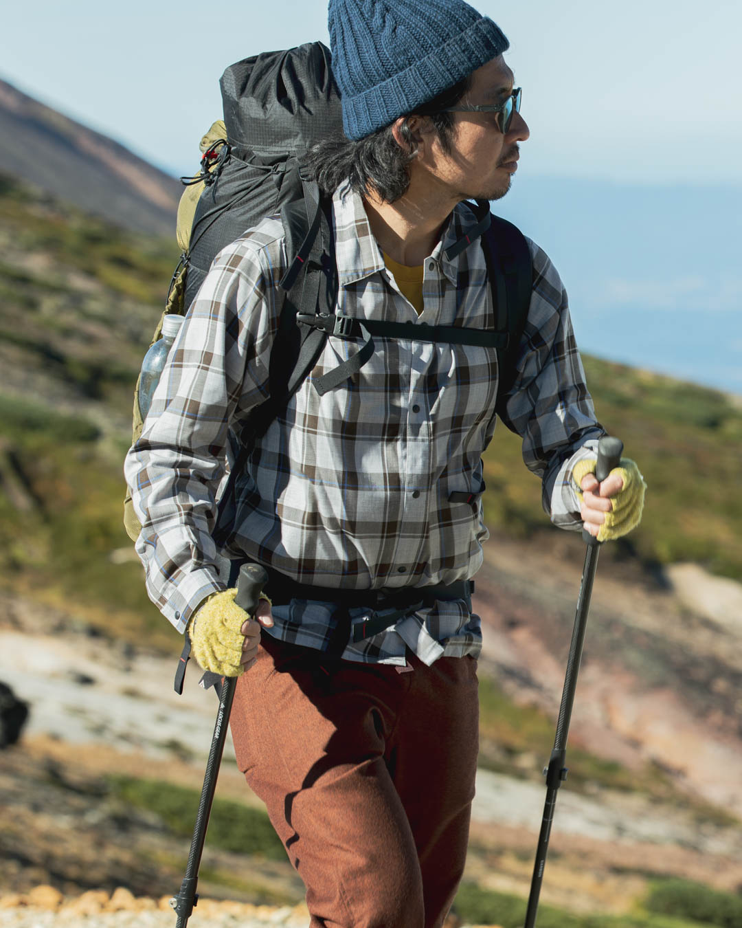 山と道 Merino Shirt 2022 グレーチェック Sサイズ8500円で即決可能