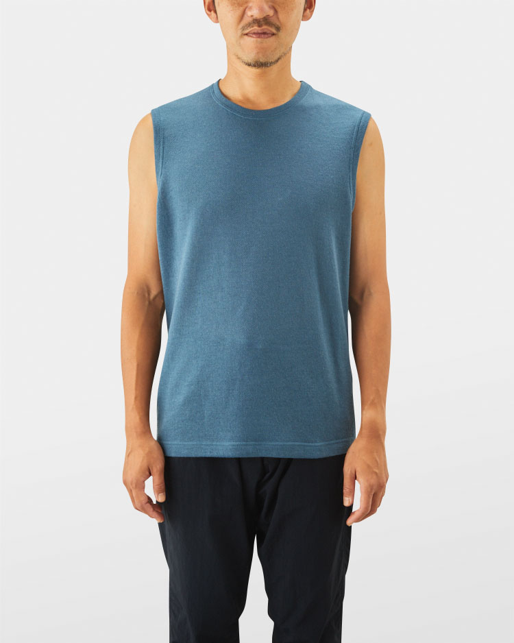 山と道 DF Mesh Sleeveless Merino