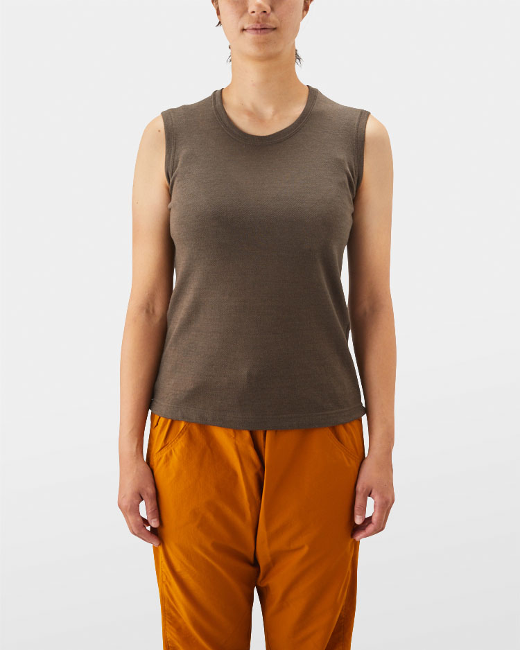 山と道 DF Mesh Merino Sleeveless woman L-