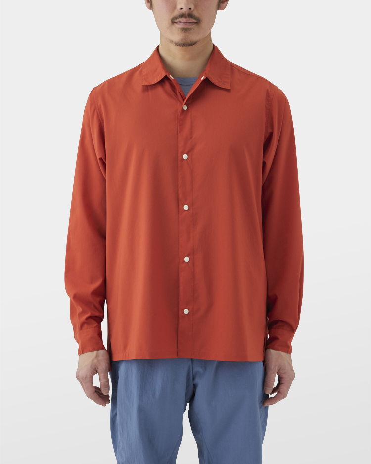 山と道 UL shirt Terracotta-