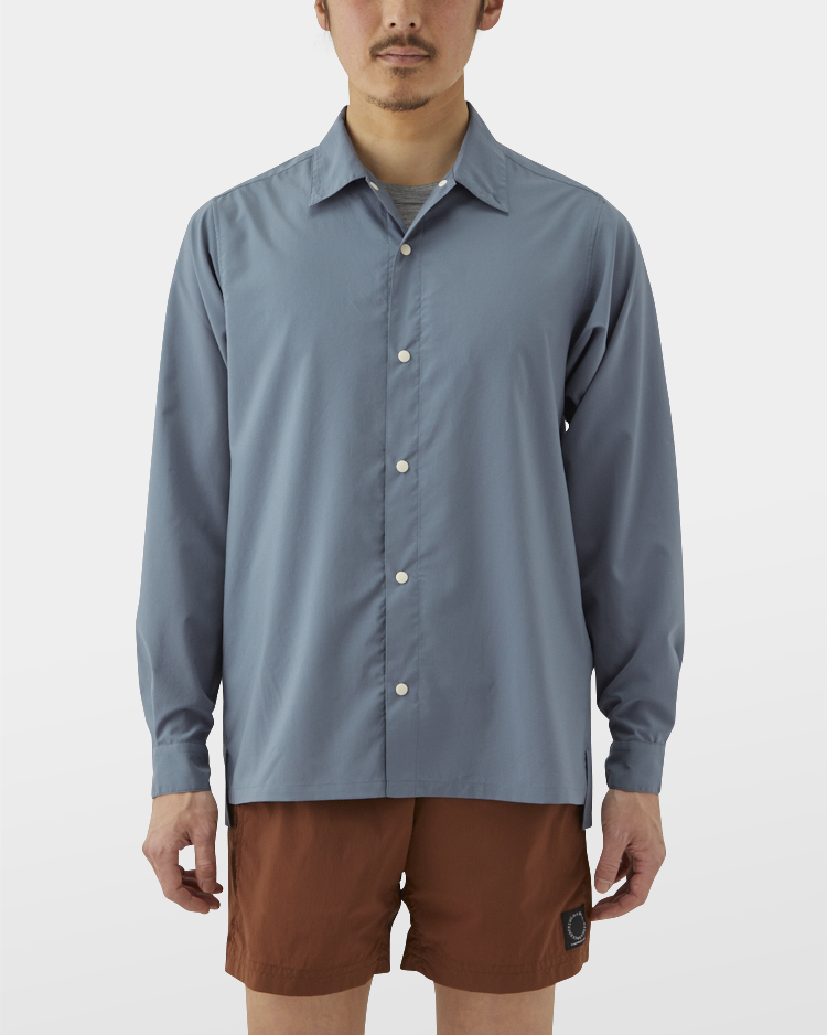 山と道ulシャツ2022 ブルーグレーS - シャツ