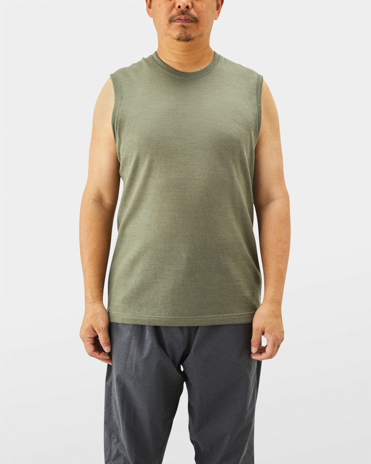 DF Mesh Merino Sleeveless | Yamatomichi U.L. HIKE & BACKPACKING