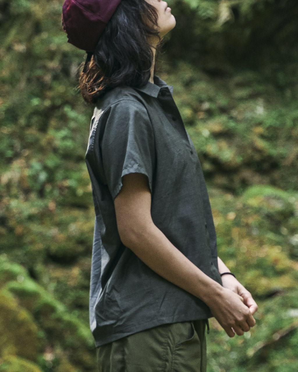 山と道 merino shirt dried grass XL-