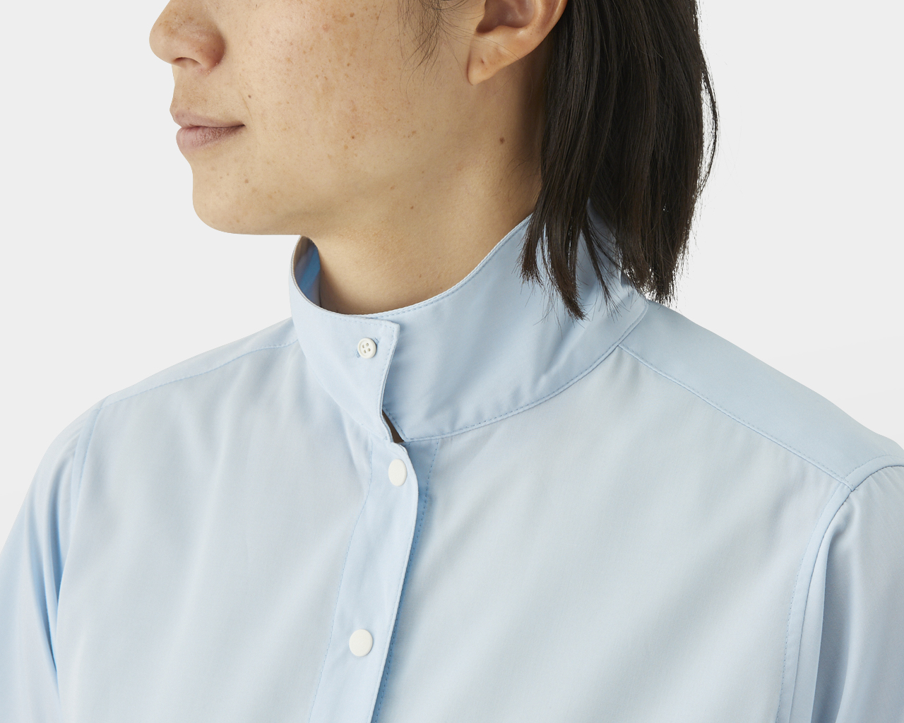 販売特注品 山と道 Bamboo Shirt バンブーシャツ モーニングブルー L 超安い価格:10340円  シャツ